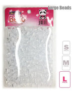 Bello Collection Jumbo Hair Beads Clear #39900