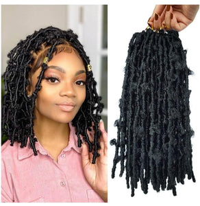 Soft Butterfly Locs Pre Looped Distressed Crotchet Hair 12inch, 20 Strands Per Pack